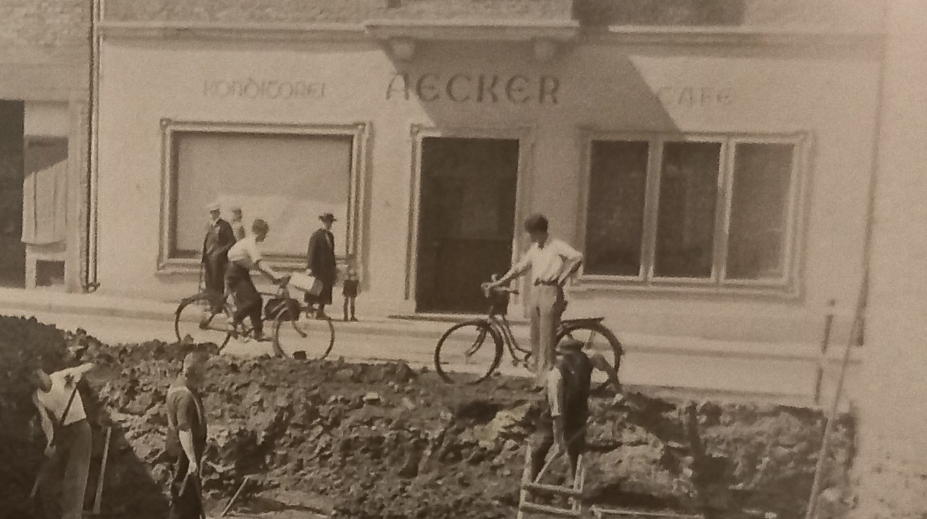 Das Café Aecker in der Brüderstraße